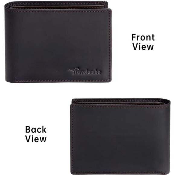 Wallet for Men Real Leather Brown - Picture 4 of 6